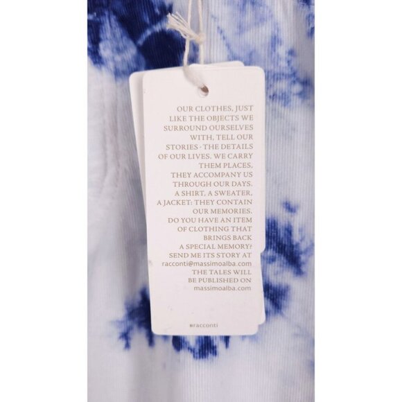 Massimo Alba Slim-Fit Tie-Dyed Cotton-Corduroy Shorts Size 36 L Blue Mens $375 - Picture 7 of 16